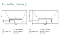 Impey Aqua-Dec Linear 3 Wetroom System