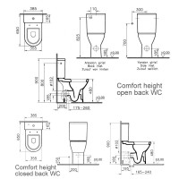Vitra S50 Comfort Raised Height Close Coupled Toilet