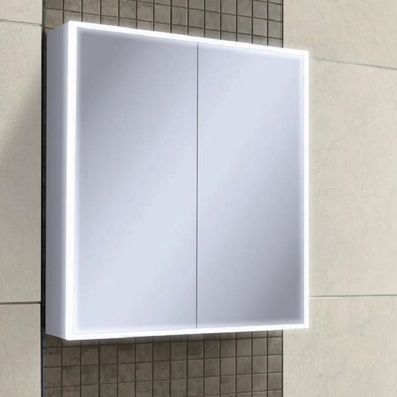HIB Qubic 60 LED Aluminium Bathroom Cabinet