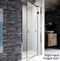 Kudos Pinnacle 8 Hinged Shower Door For Recess