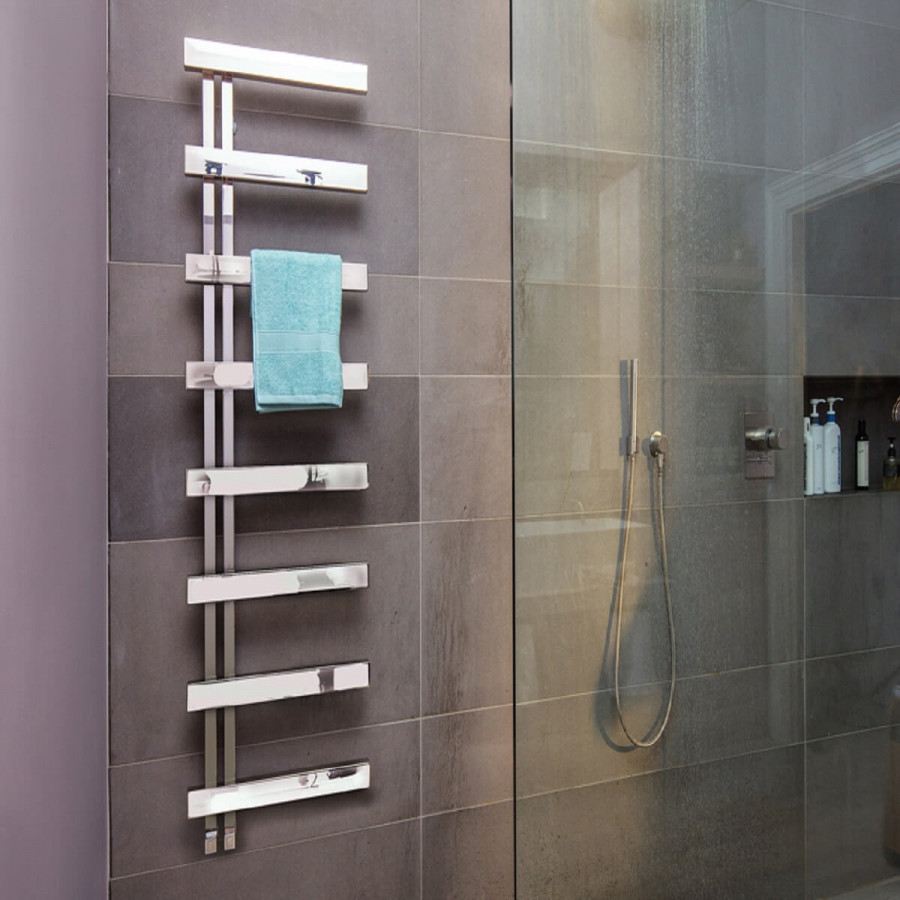 Heated towel rails warm even the coldest bathrooms