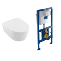 Villeroy & Boch Avento Rimless Wall Hung Toilet and ViConnect Frame Pack