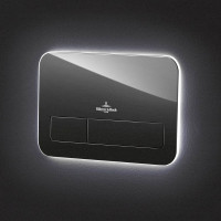 Villeroy & Boch ViConnect 200G Glass Flush Plate With LED Lighting