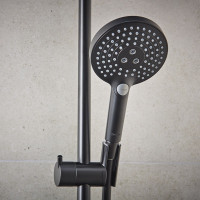 Hansgrohe Ecostat Comfort Shower Set with Rail and Handset in Matt Black - 88102051