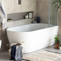 Waters Ebb Hybrid 1590mm Shower Bath