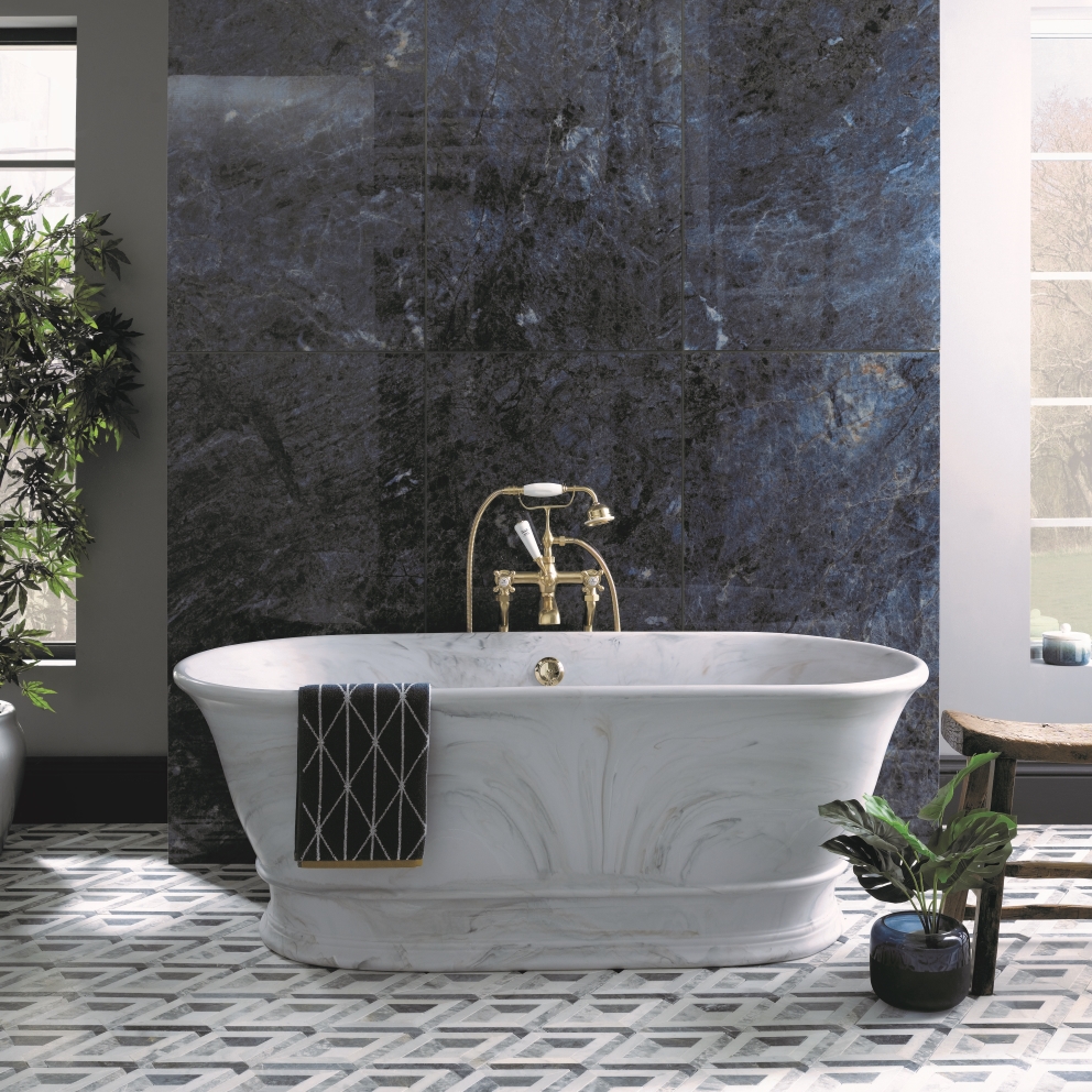 BC Designs Bampton Marble Finish Freestanding Bath