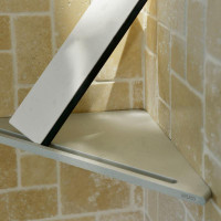 Keuco Edition 400 Corner Shower Shelf With Wiper