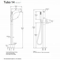 Victoria + Albert Tubo 14 Floorstanding Bath Shower Mixer