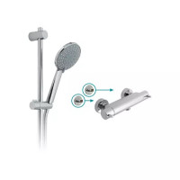 VADO Celsius Exposed Thermostatic Shower Set