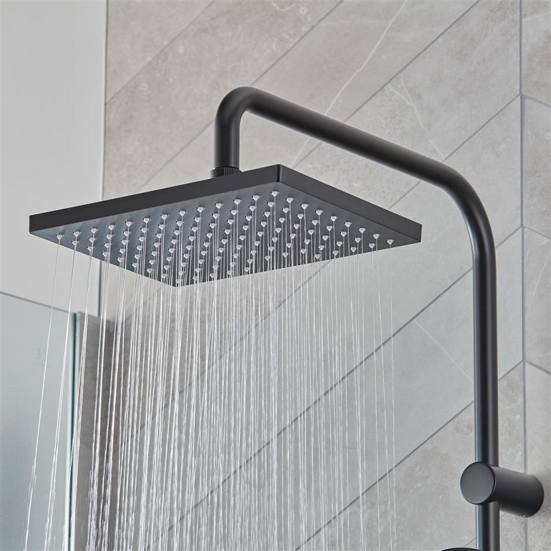 Hansgrohe Vernis Shape Showerpipe 230 1Jet EcoSmart With Thermostat In Black