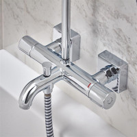Hansgrohe Vernis Shape Showerpipe 230 1Jet EcoSmart With Bath Thermostat
