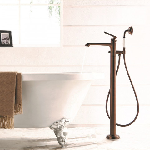 Flova Liberty Floor Standing Bath And Shower Mixer