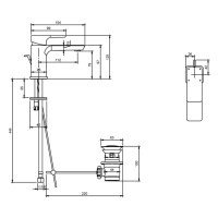 Villeroy & Boch Subway 3.0 Single Lever 125mm Basin Mixer Matt Black