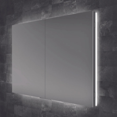 HIB Atrium 800m LED Recessed Mirror Cabinet
