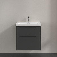 Villeroy & Boch Subway 3.0 2 Drawer 600mm Graphite Vanity Unit & Washbasin