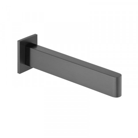 Vado Edit Wall Mounted Bath Spout In Brushed Black