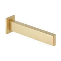 Vado Edit Wall Mounted Bath Spout In Brushed Gold