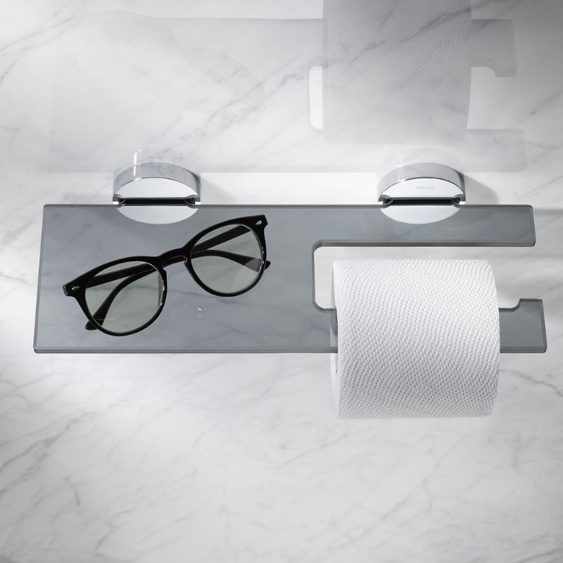 Keuco Edition 90 Toilet Paper Holder With Shelf